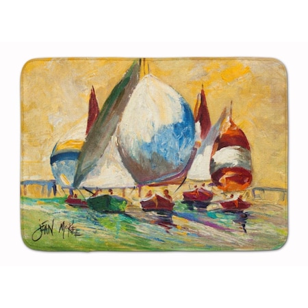 Carolines Treasures Bimini Sails Sailboat Machine Washable Memory Foam Mat JMK1033RUG